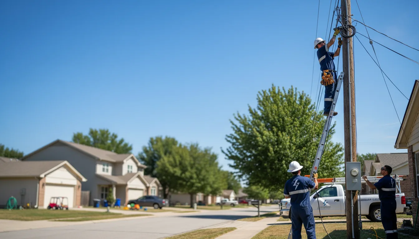 Residential electrician providing installation services in Orlinda, TN